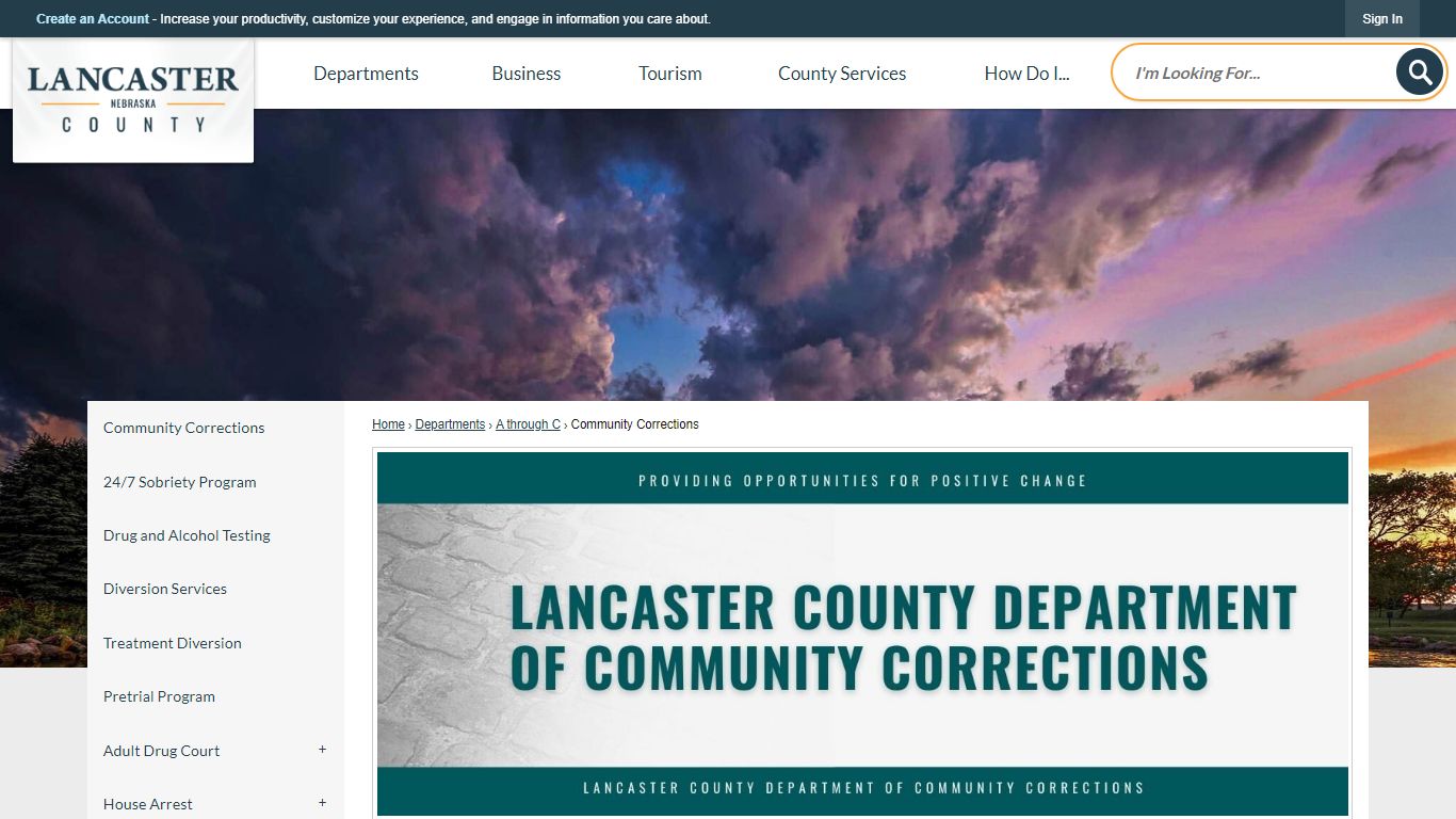 Community Corrections | Lancaster County, NE