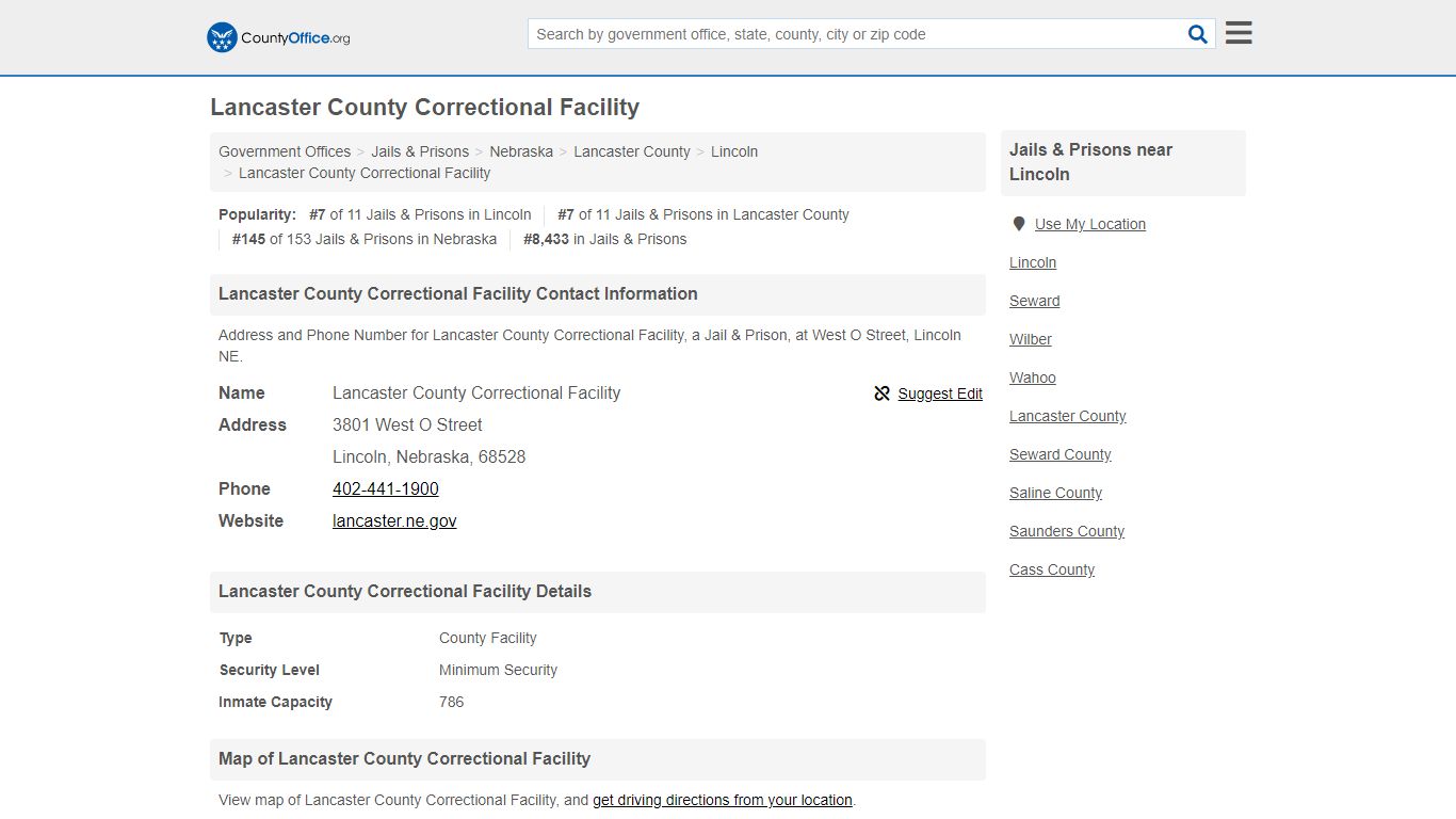 Lancaster County Correctional Facility